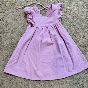 Charming Kids Dress- Purplish pink